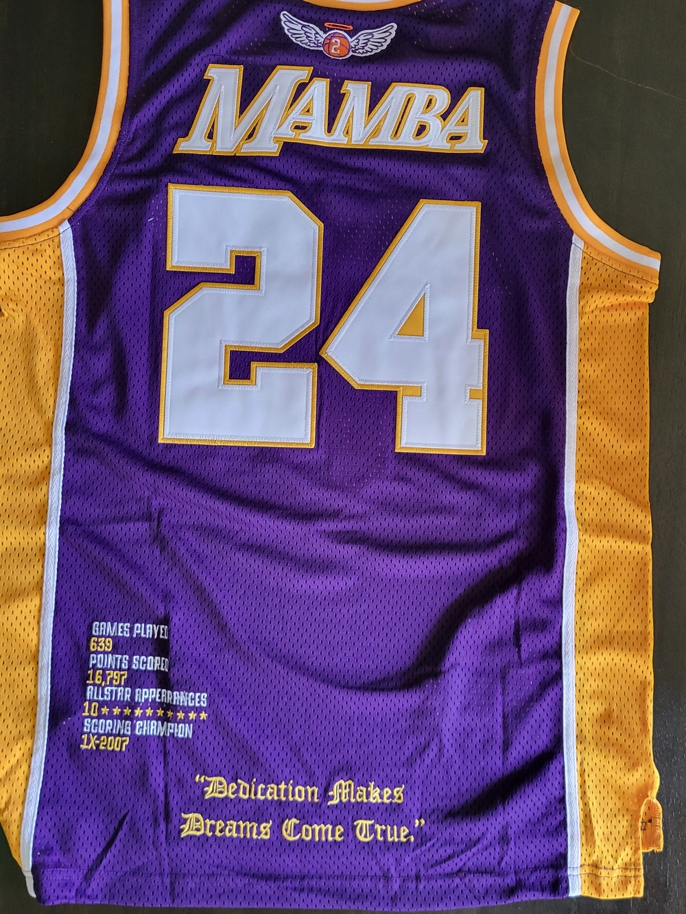 Kobe Bryant Legend Mamba #24 Headgear Classics Basketball Jersey Size Large NWT